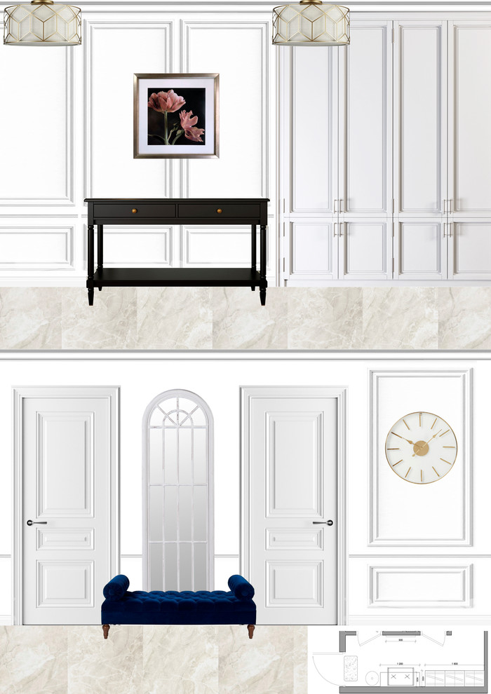 Обложка проекта: Коллажи к проекту в стиле современной классики для молодой семьи.