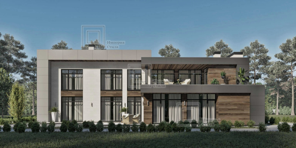 Обложка проекта: Проект дома с тренажерным залом и бассейном