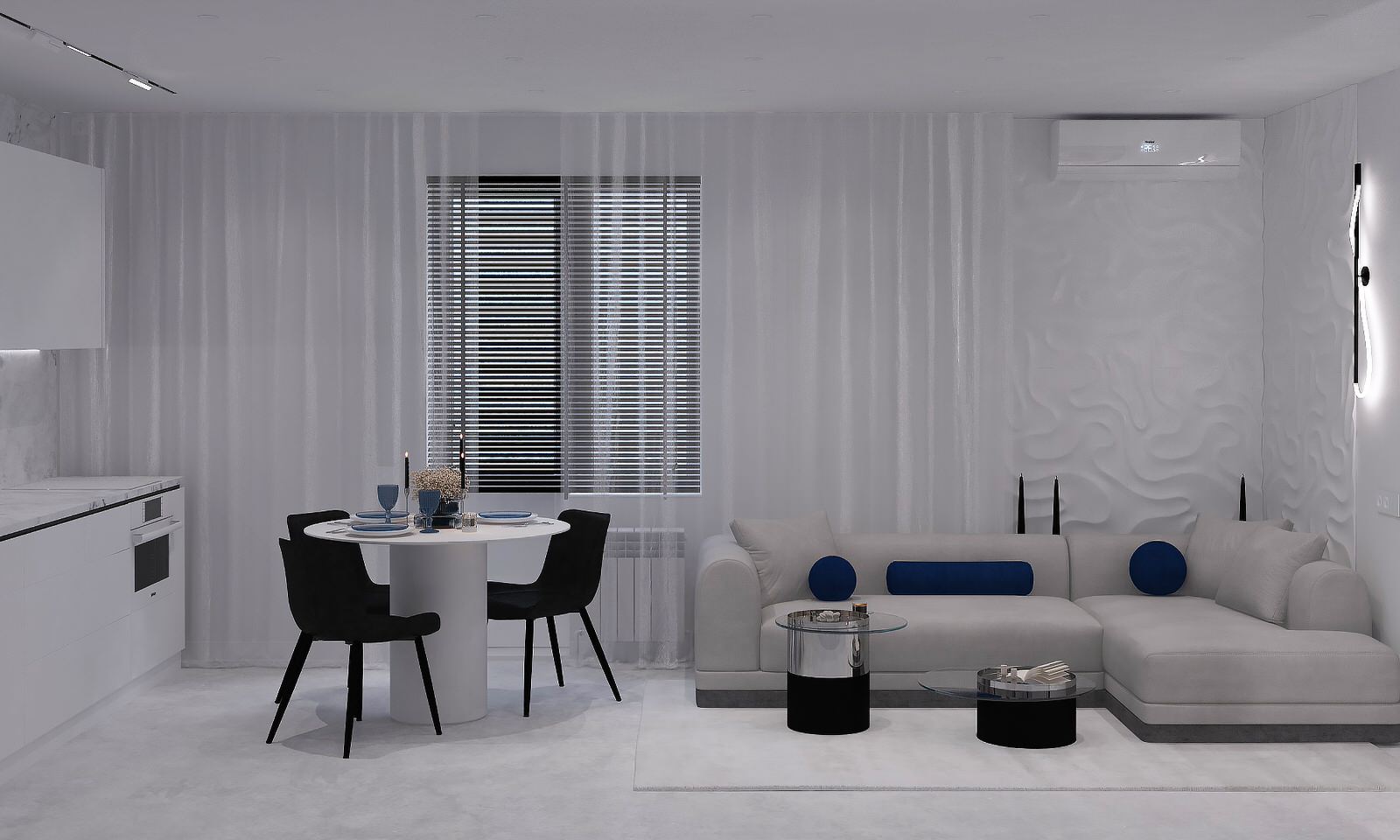 Квартира в минимализме, ул. Гурьевская, г.Новосибирск