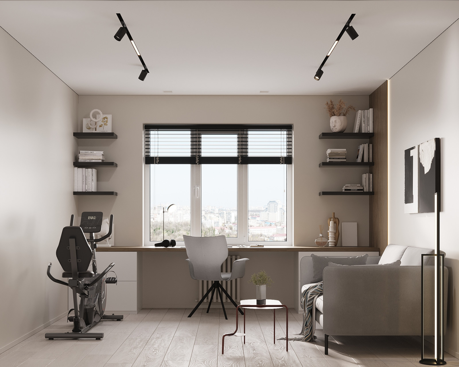 Современный интерьер в ЖК «Znak», Ижевск, 73 кв. м2