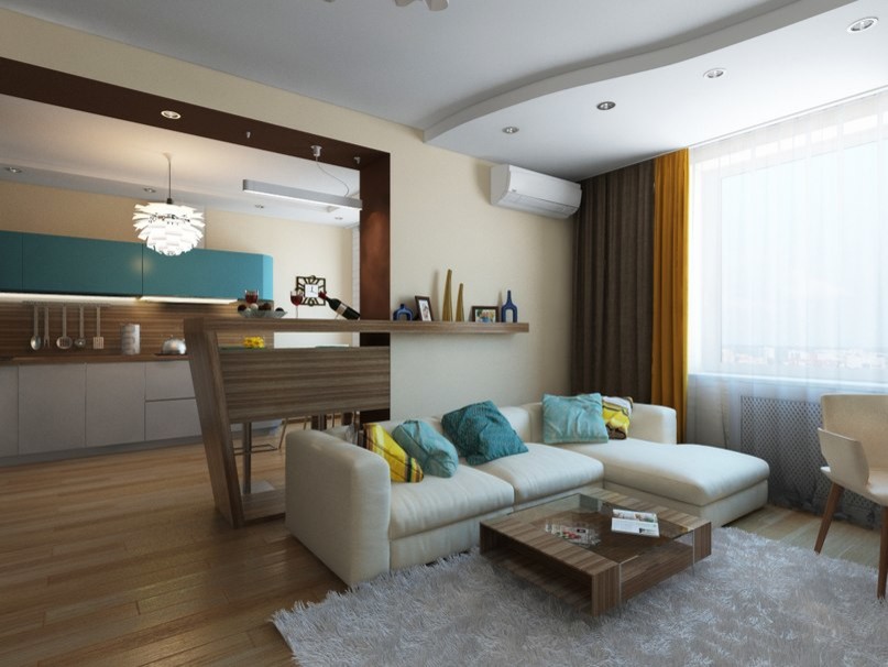 Интерьер для молодой семьи в 3к. кв. в ЖК Близнецы в Солнечном