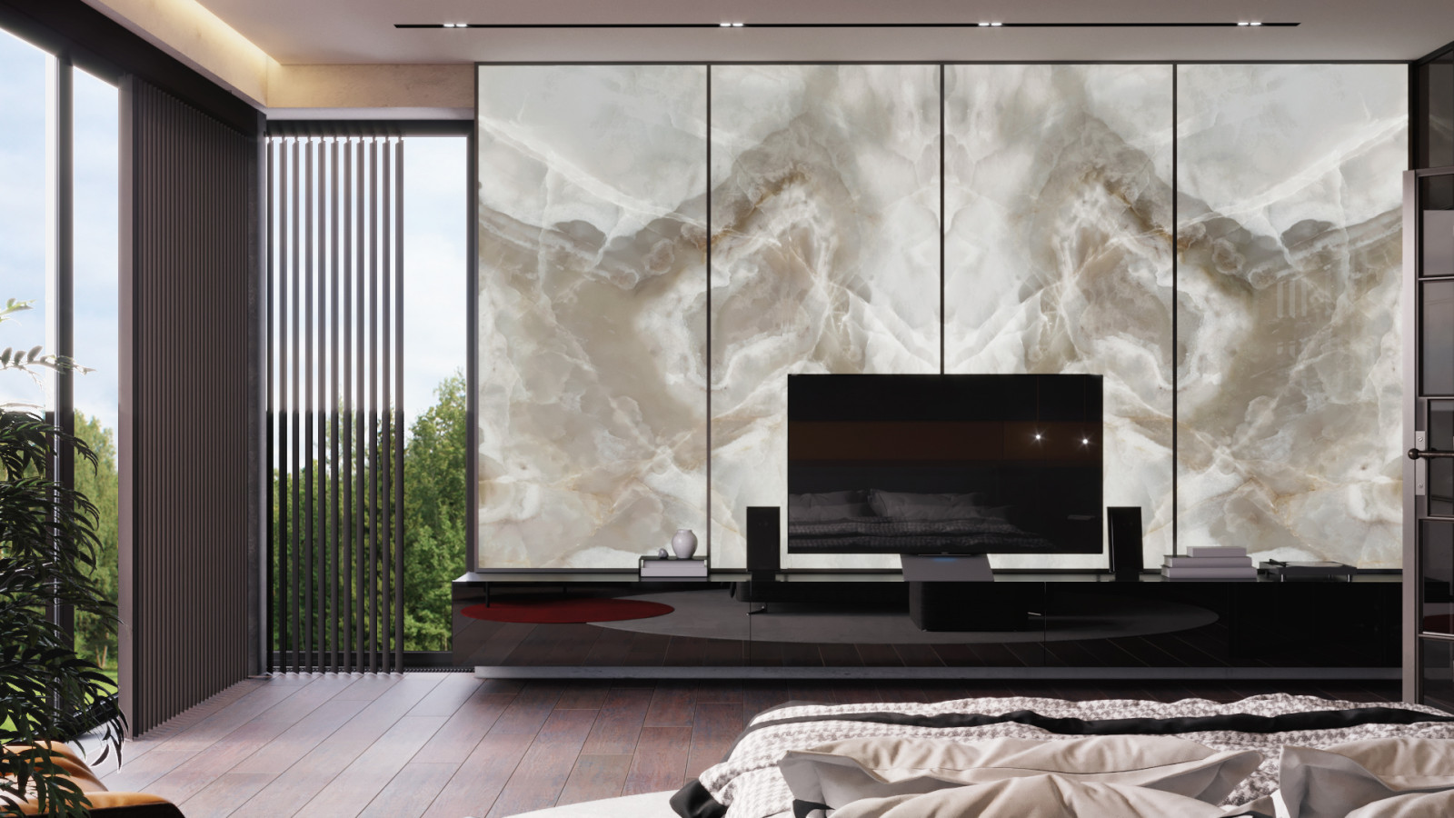 Интерьер дома возле леса