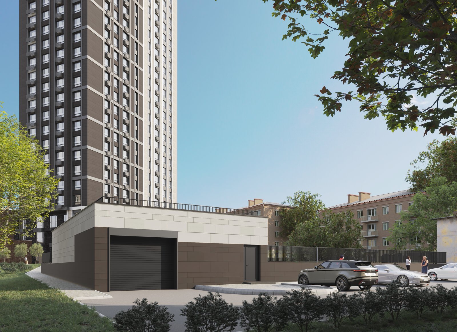 ВИЗУАЛИЗАЦИЯ МНОГОЭТАЖНОГО ЗДАНИЯ В г. УФА.