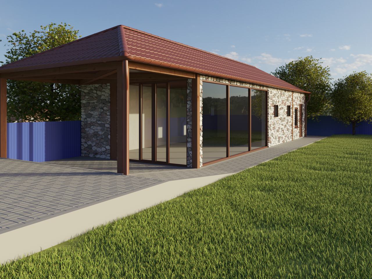 Обложка проекта: Визуализация экстерьера