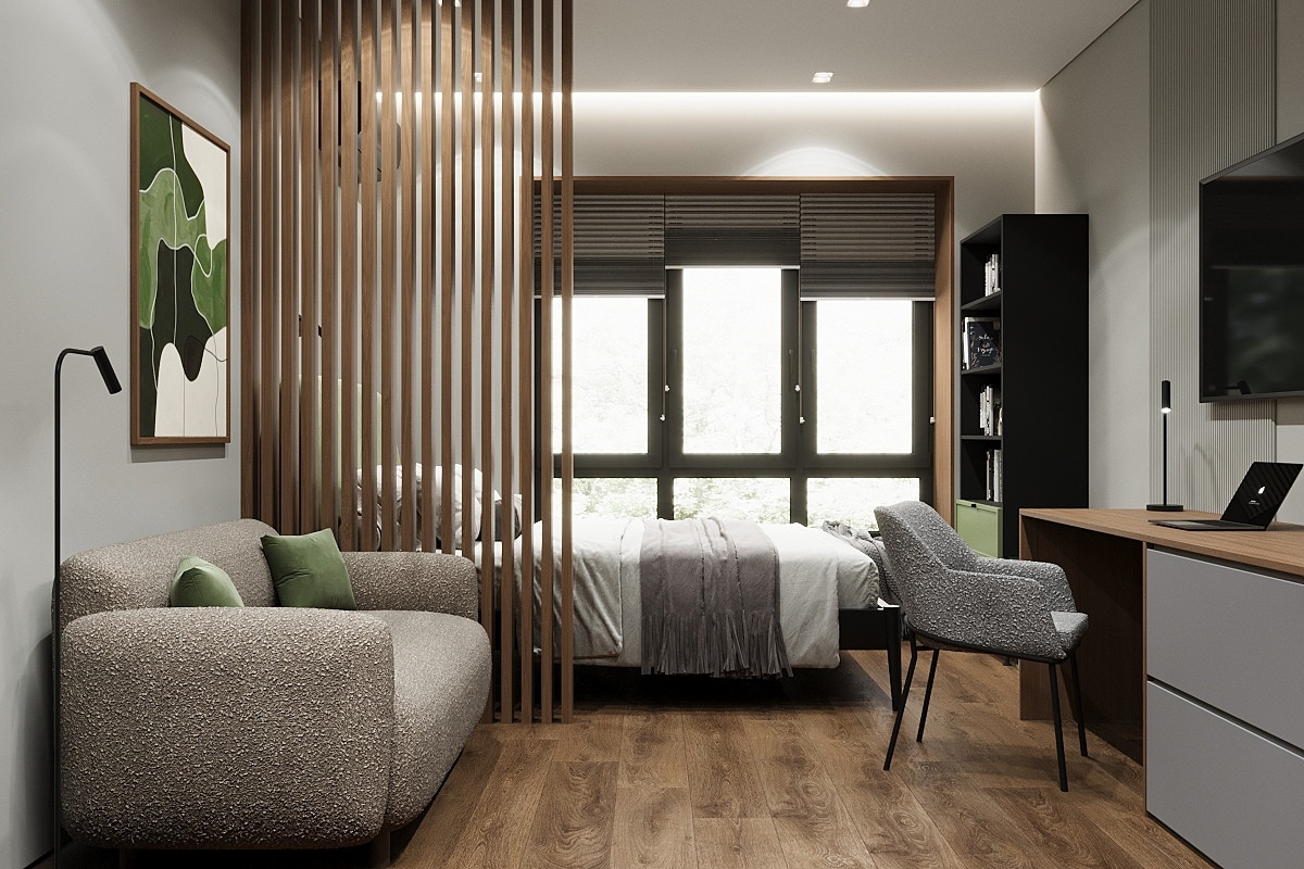 ЖК Парковый, квартира 30 кв.м. для молодой девушки, 2025