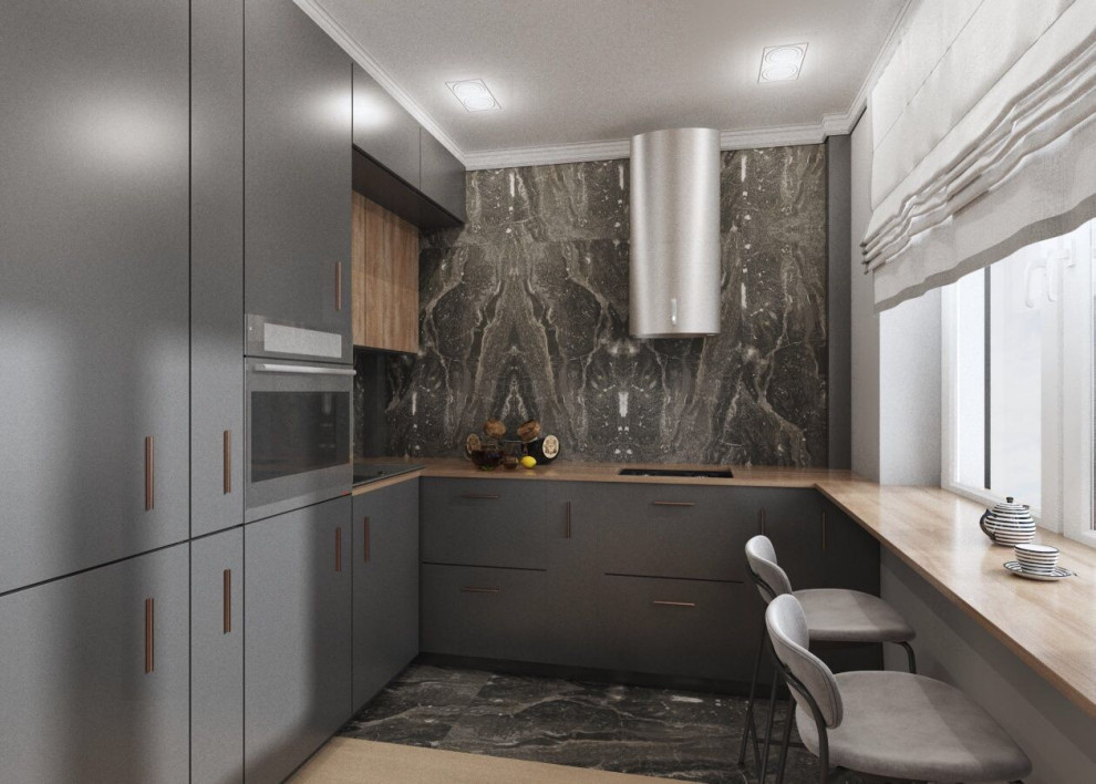 Обложка проекта: Гостиная кухня для девушки