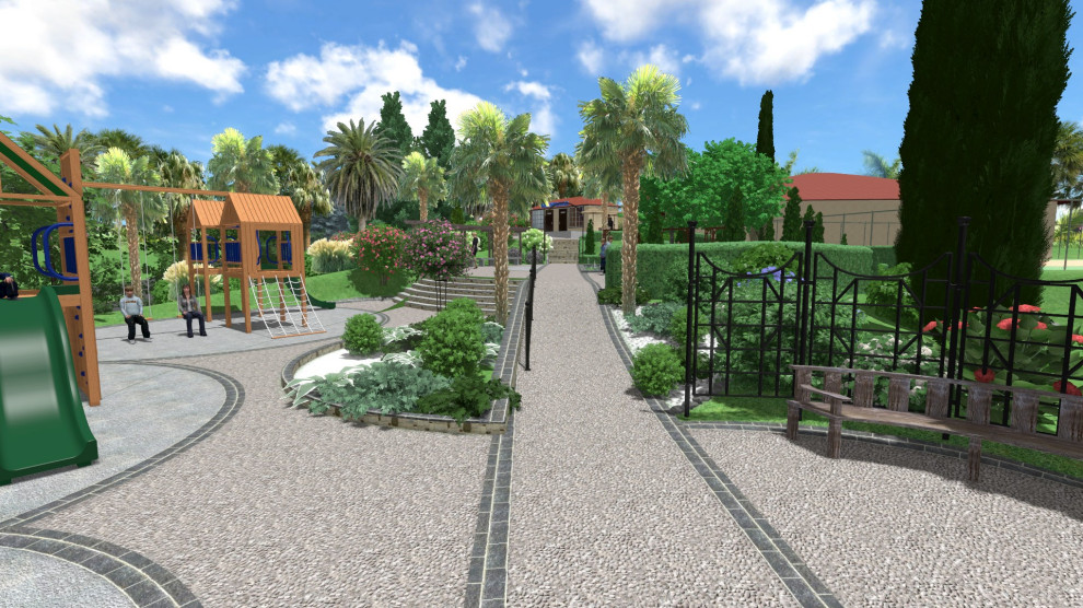 Детская площадка для санатория.