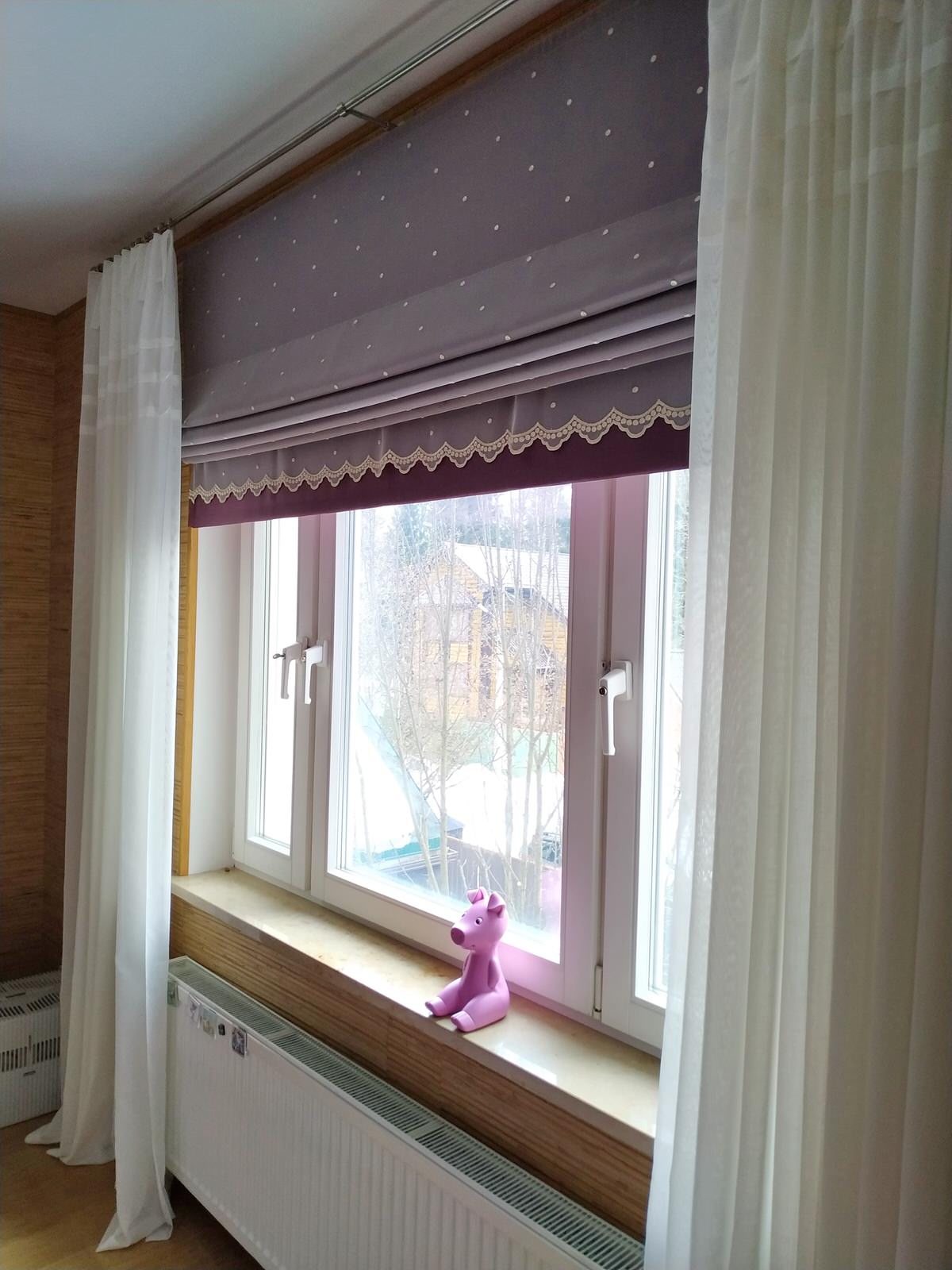 Римские шторы в разных проектах