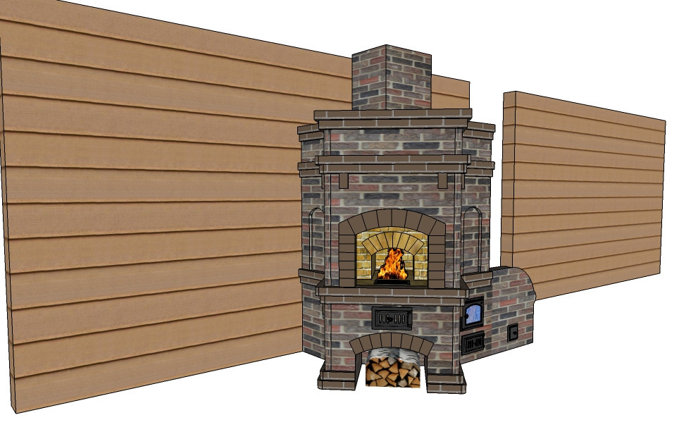 Русская печь с тёплым лежаком