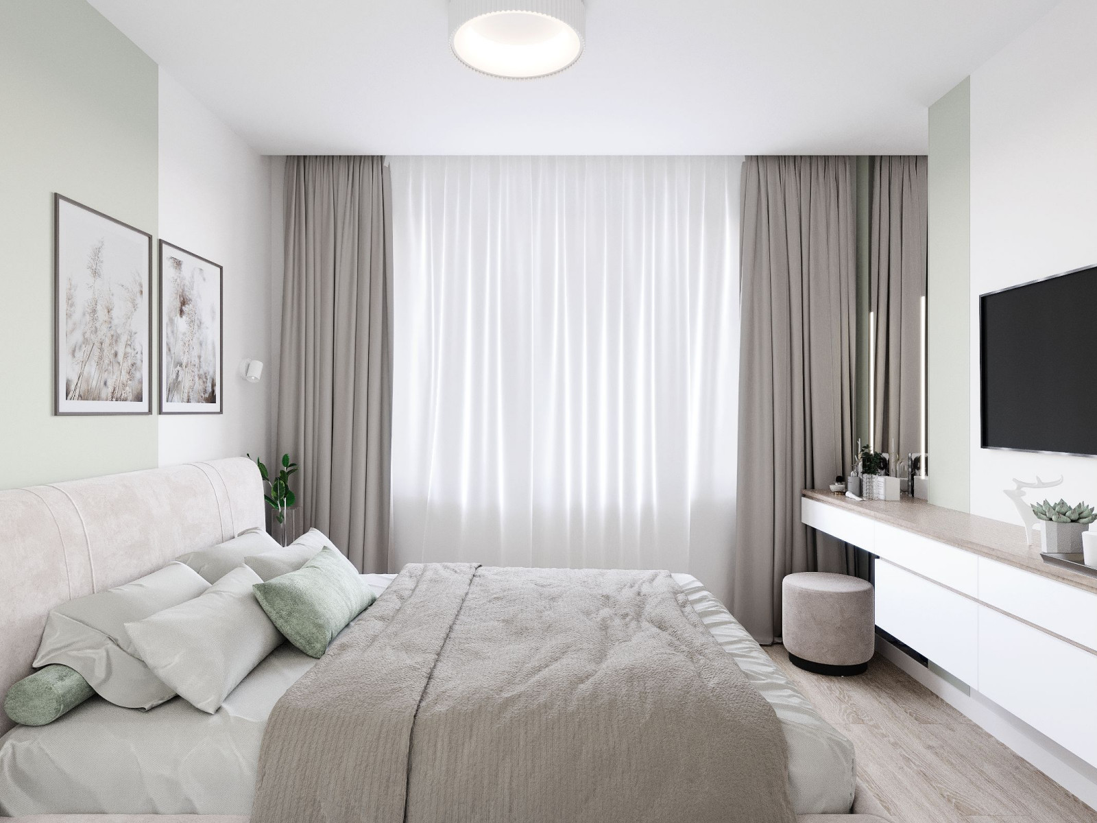 Дизайн-проект квартиры площадью 57,5 кв.м.