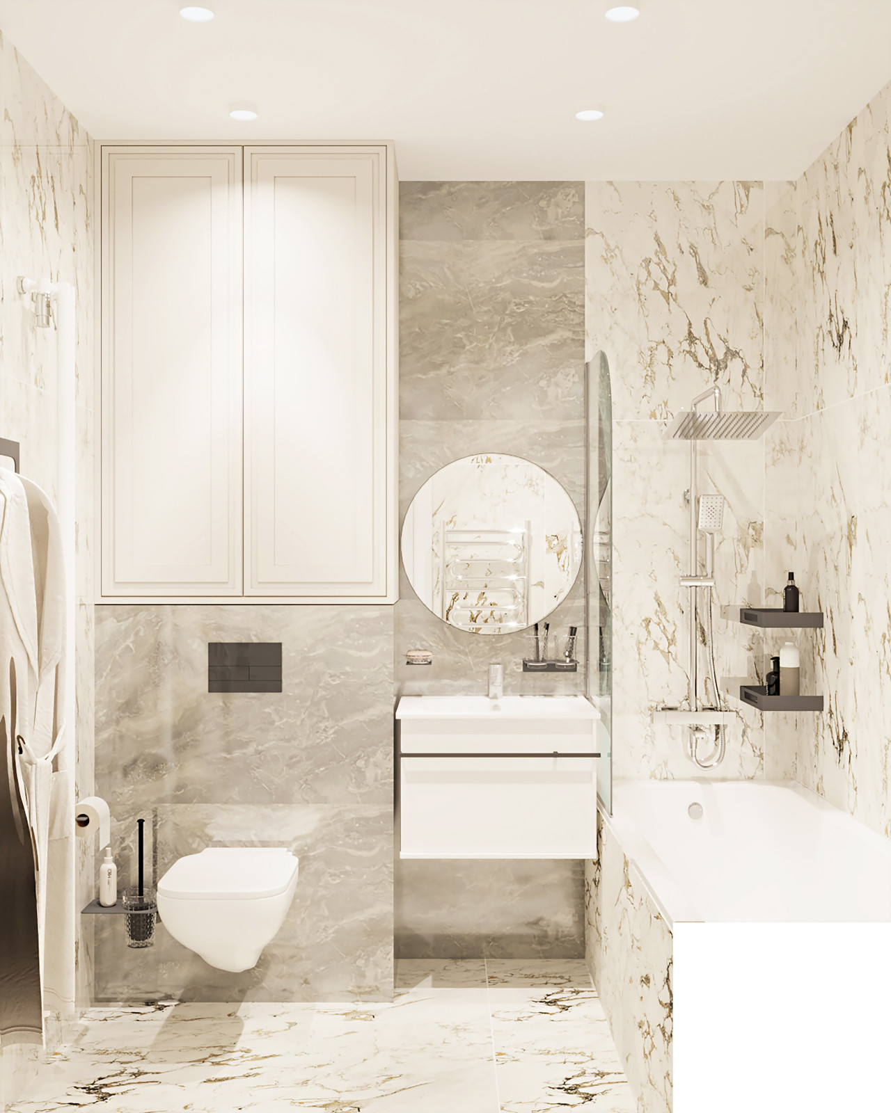 Дизайн-проект квартиры ЖК Поколения. S=78,3 м2