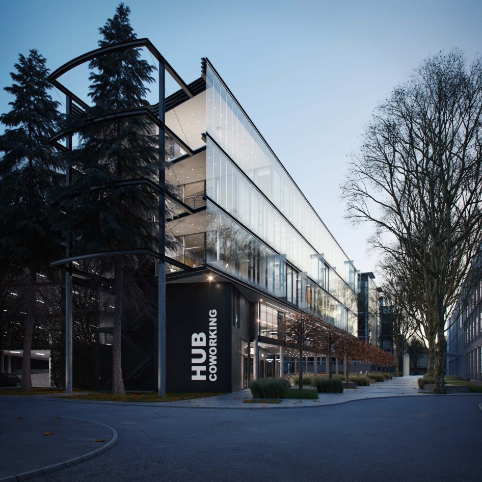 Обложка проекта: Office building renderings