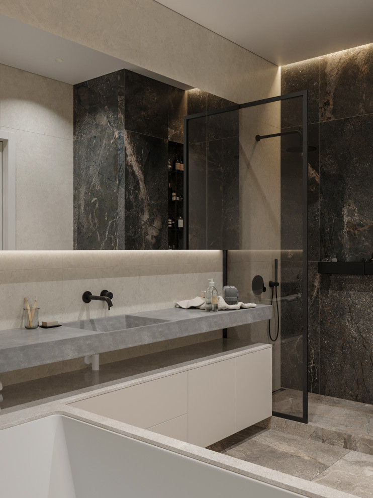 Современная квартира в Москве 78 м²