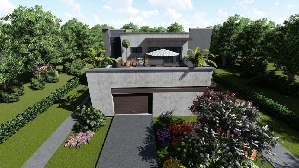 Современный дом в стиле хай-тэк на юге