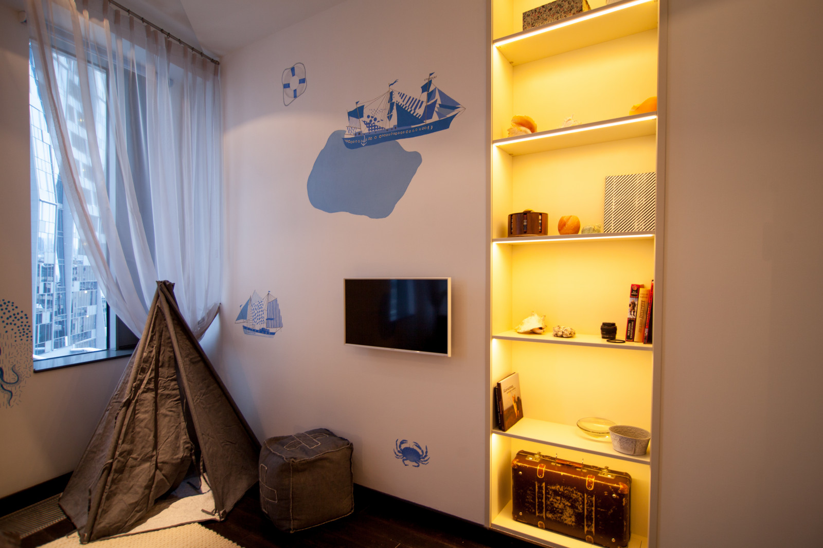 Детская комната в морском стиле