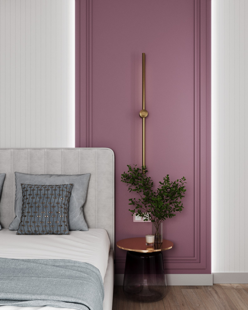 Стильный дом с красными акцентами