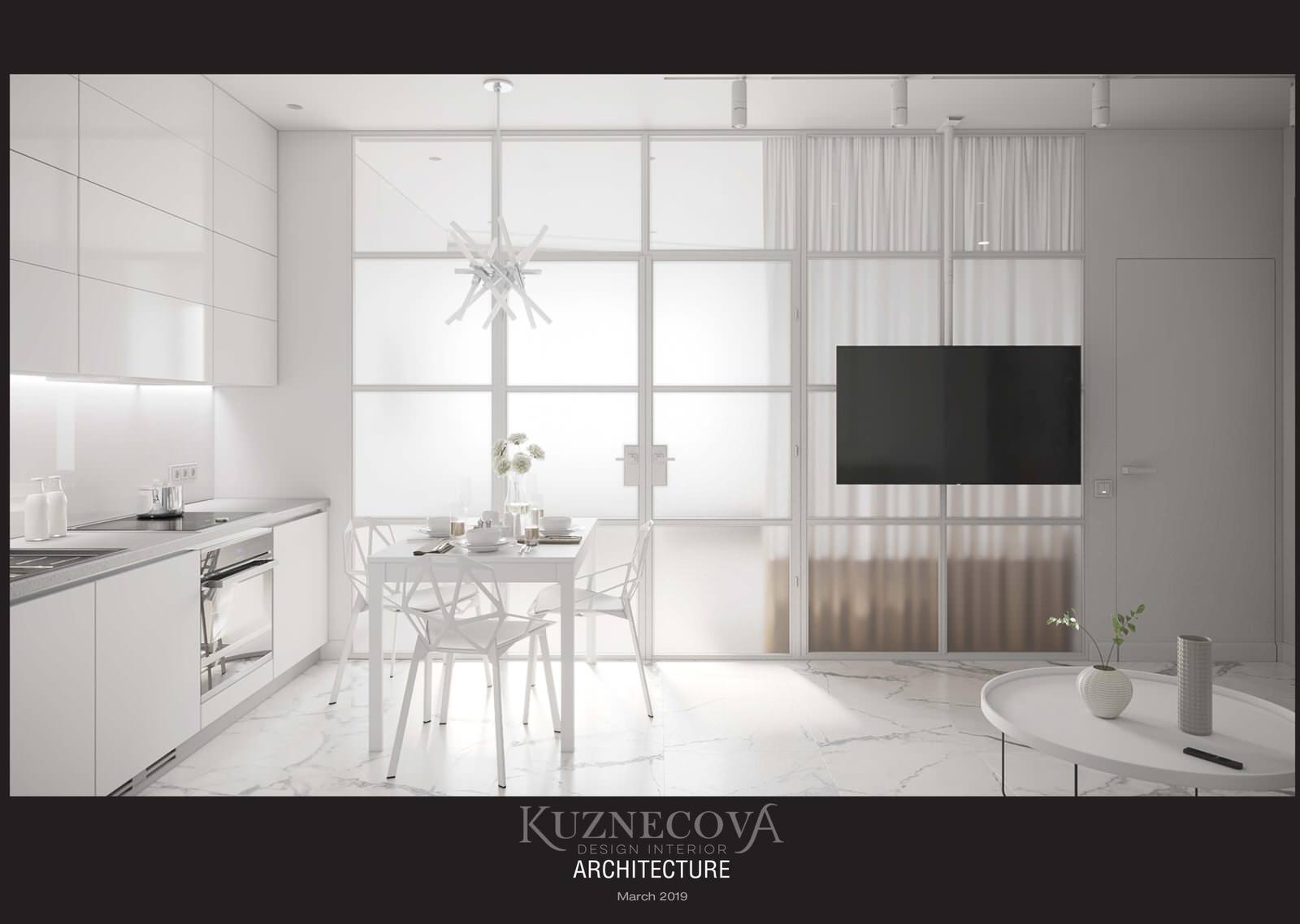 Кухня - гостиная 18.2 м²