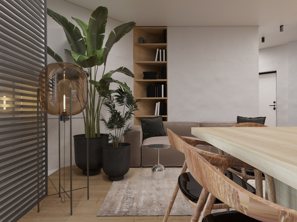 Современный интерьер двухуровневой квартиры 2