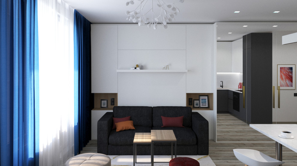 Проект студии 37 кв.м в Янино