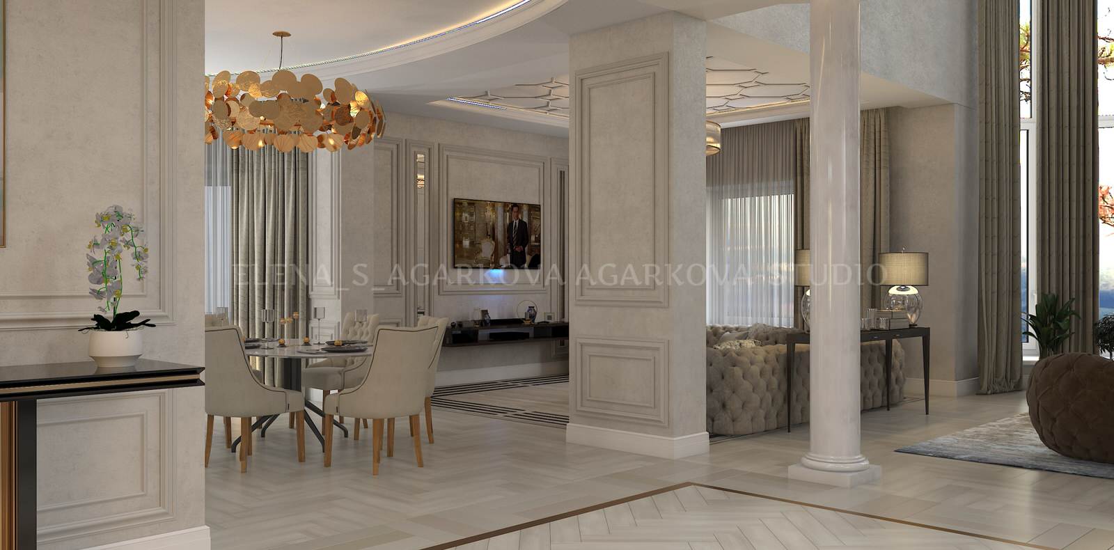 Дом в нюдовых тонах