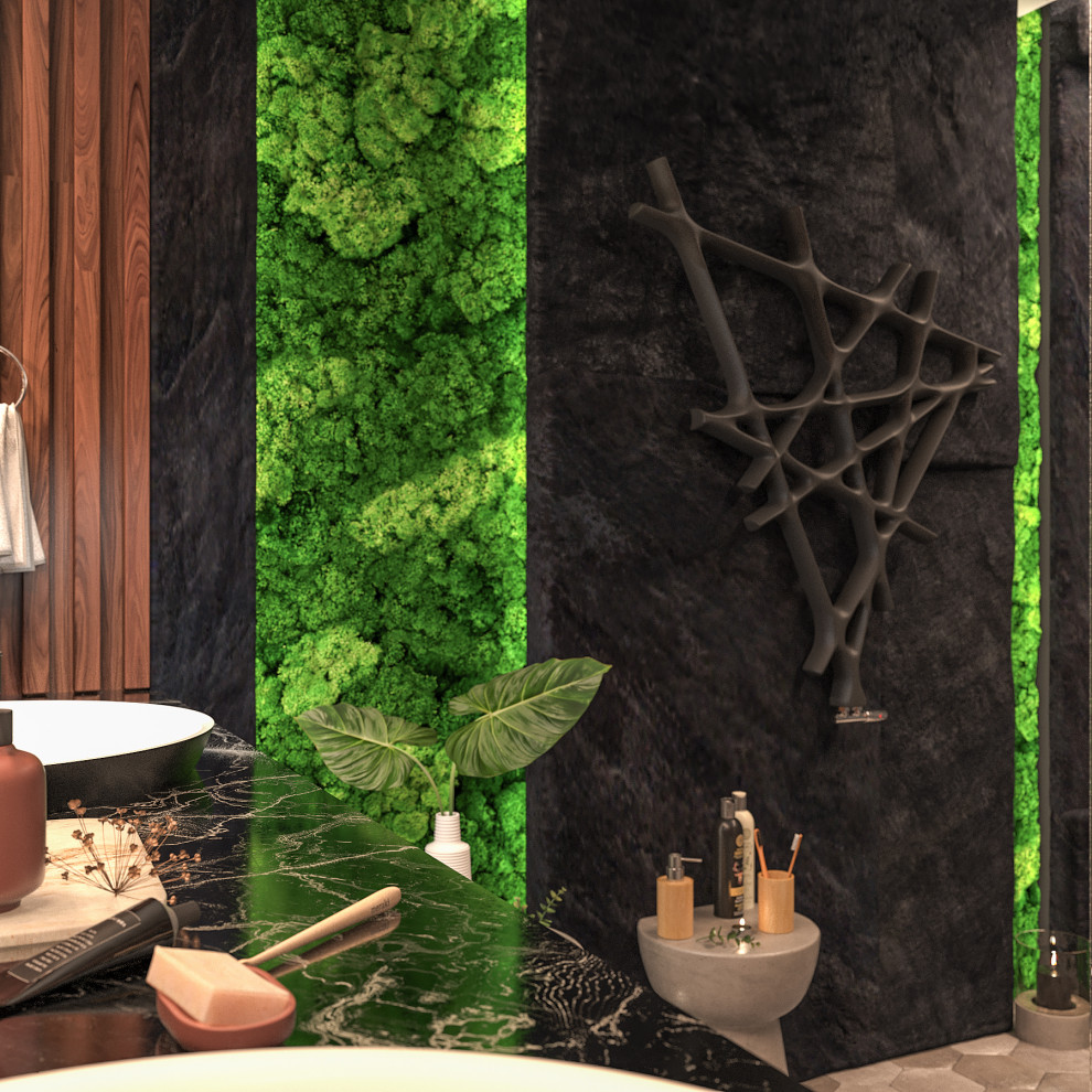 ванна в бионическом стиле