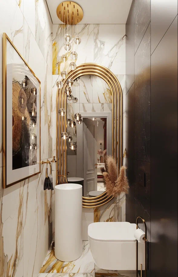 Интерьер с изысканным декором и обилием дерева