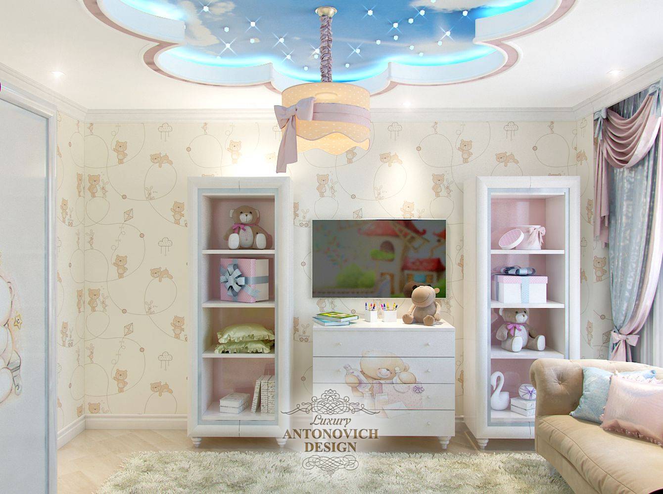 Дизайн интерьера детских комнат от студии Luxury Antonovich Design