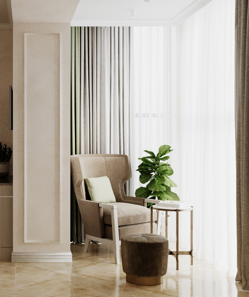 Дизайн квартиры в неоклассическом стиле