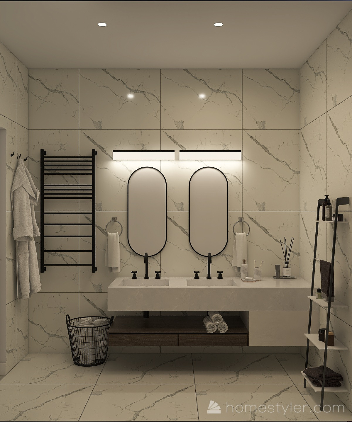 Проект двухкомнатной квартиры в современном стиле