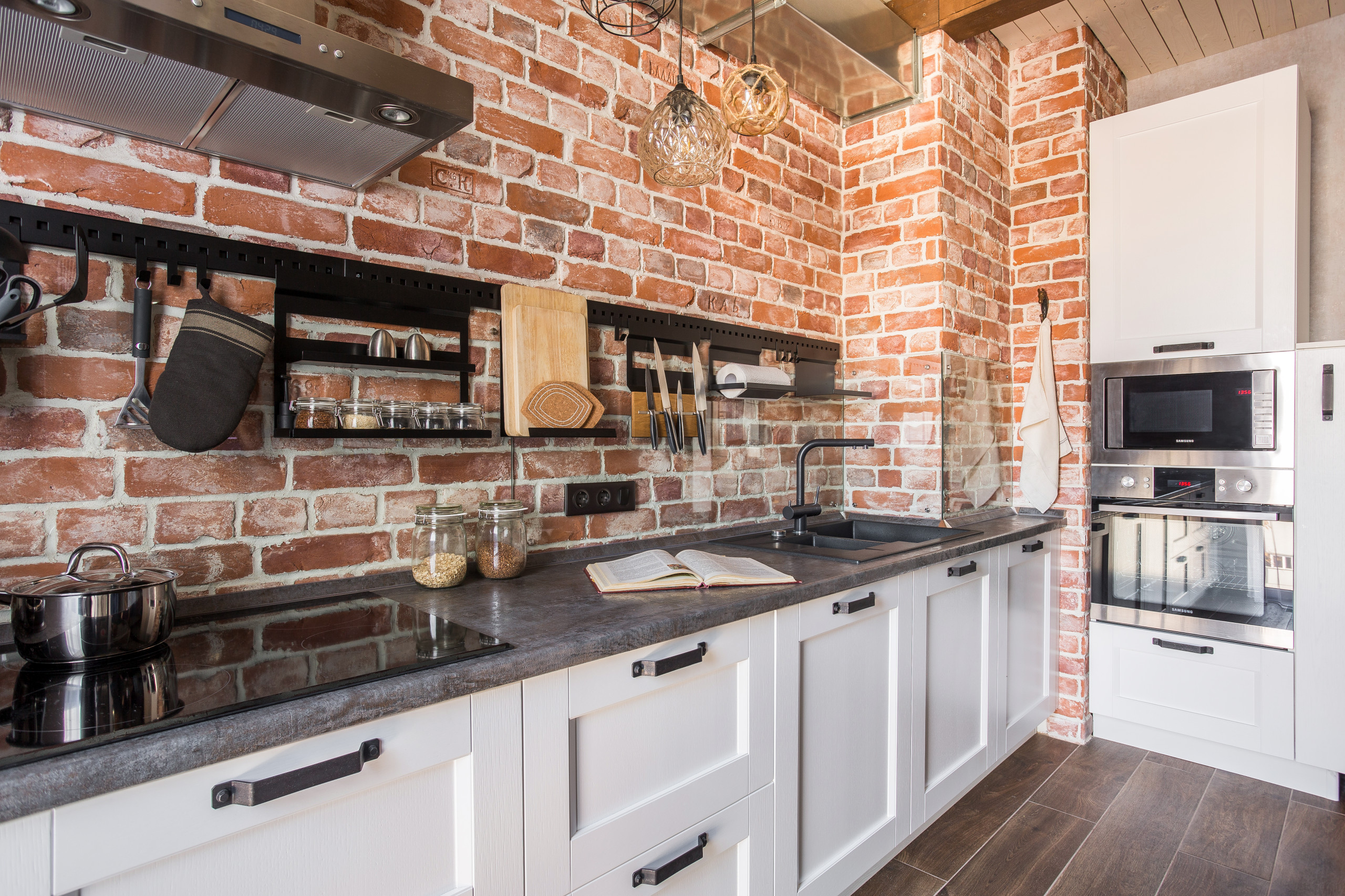 Цена проекта с фото: Кухня в стиле лофт за 767 926 ₽