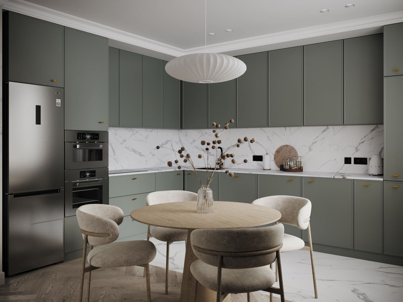 Уютная квартира в спокойных светлых оттенках