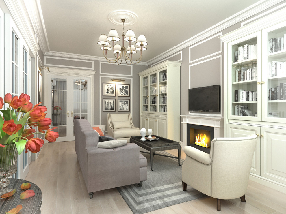 Гостиная 3х комнатной квартиры ЖК Триумф