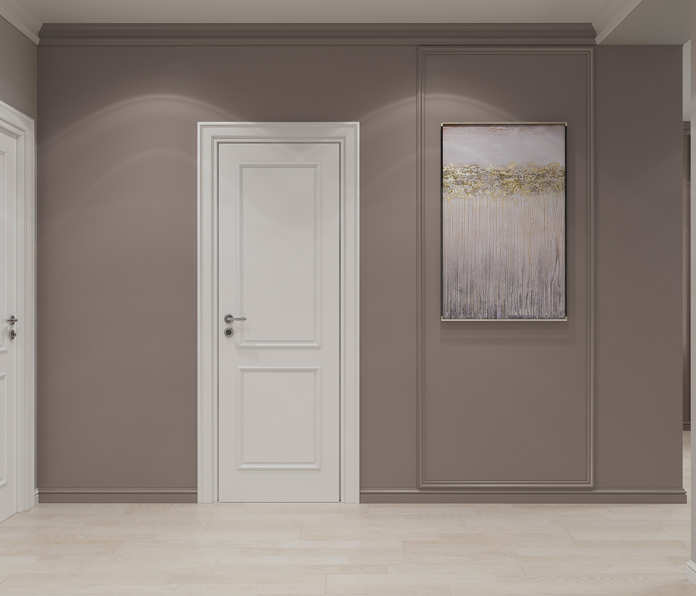 Яркая классика в трехкомнатной квартире