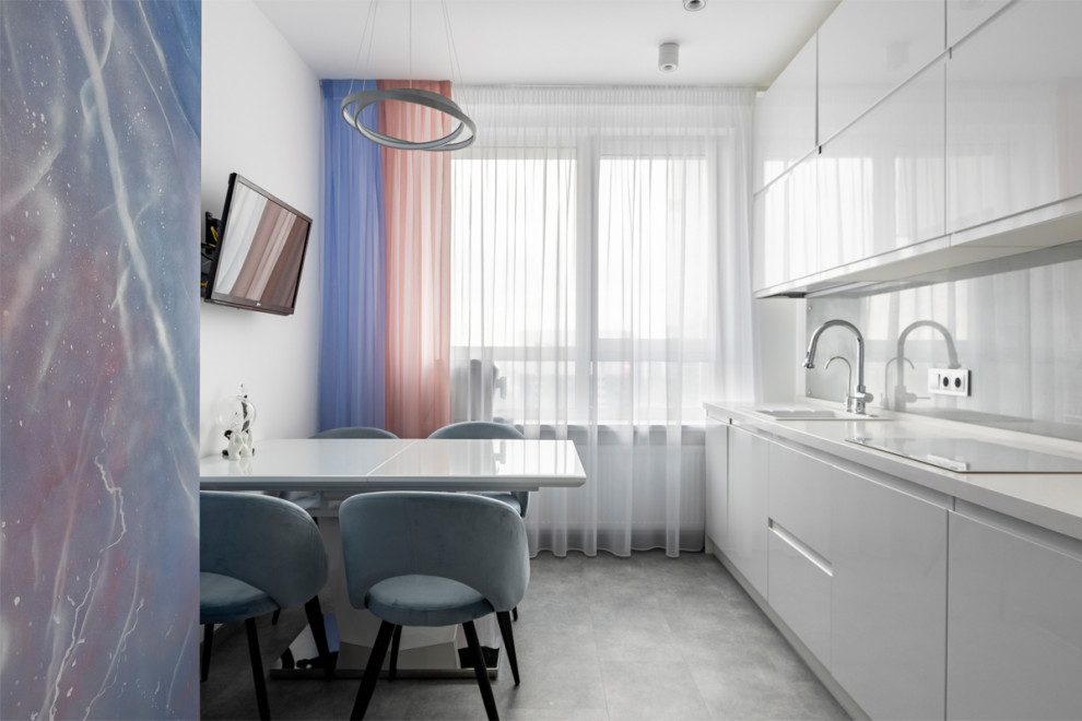 "Всплески жизни". Дизайн 3-х комнатной квартиры в современном стиле.