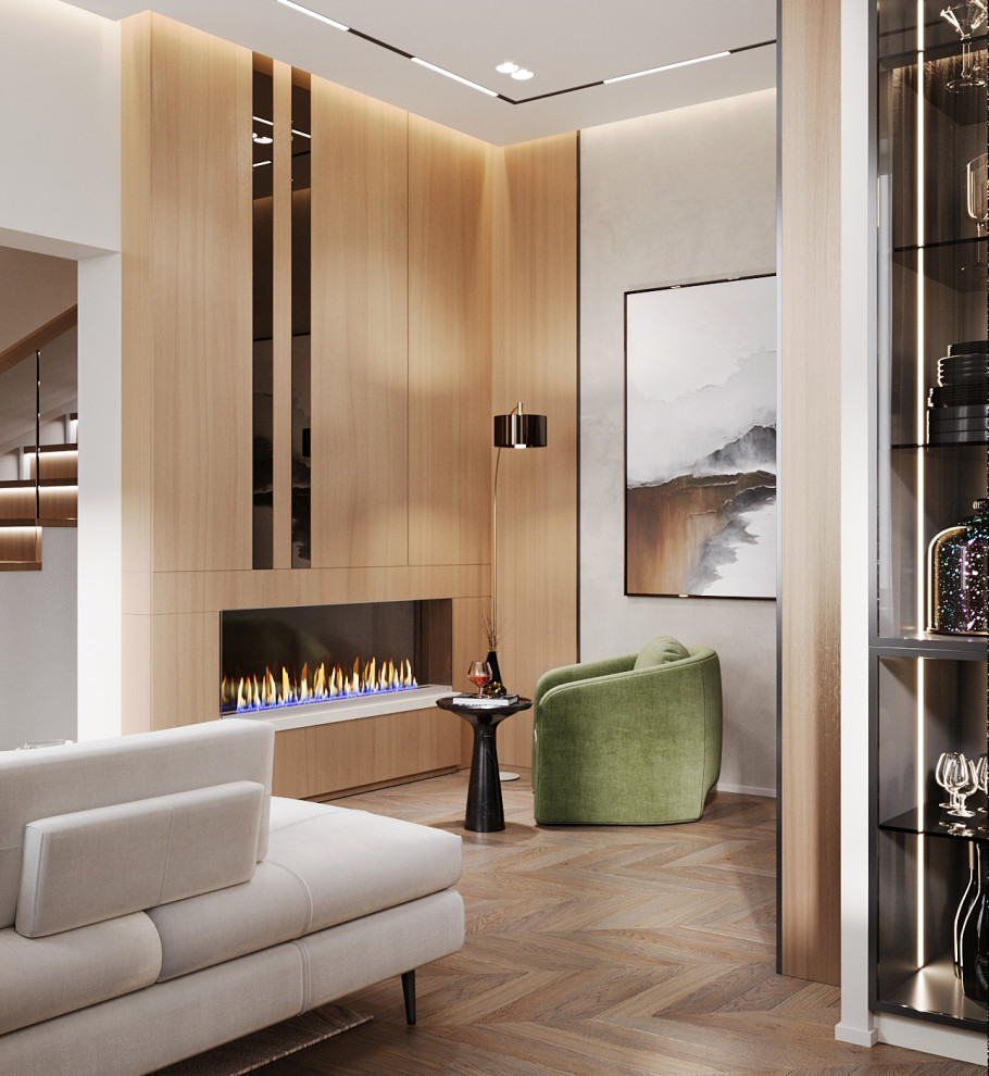 Обложка проекта: Дизайн проект дома в поселке " Женева". Кухня-гостиная