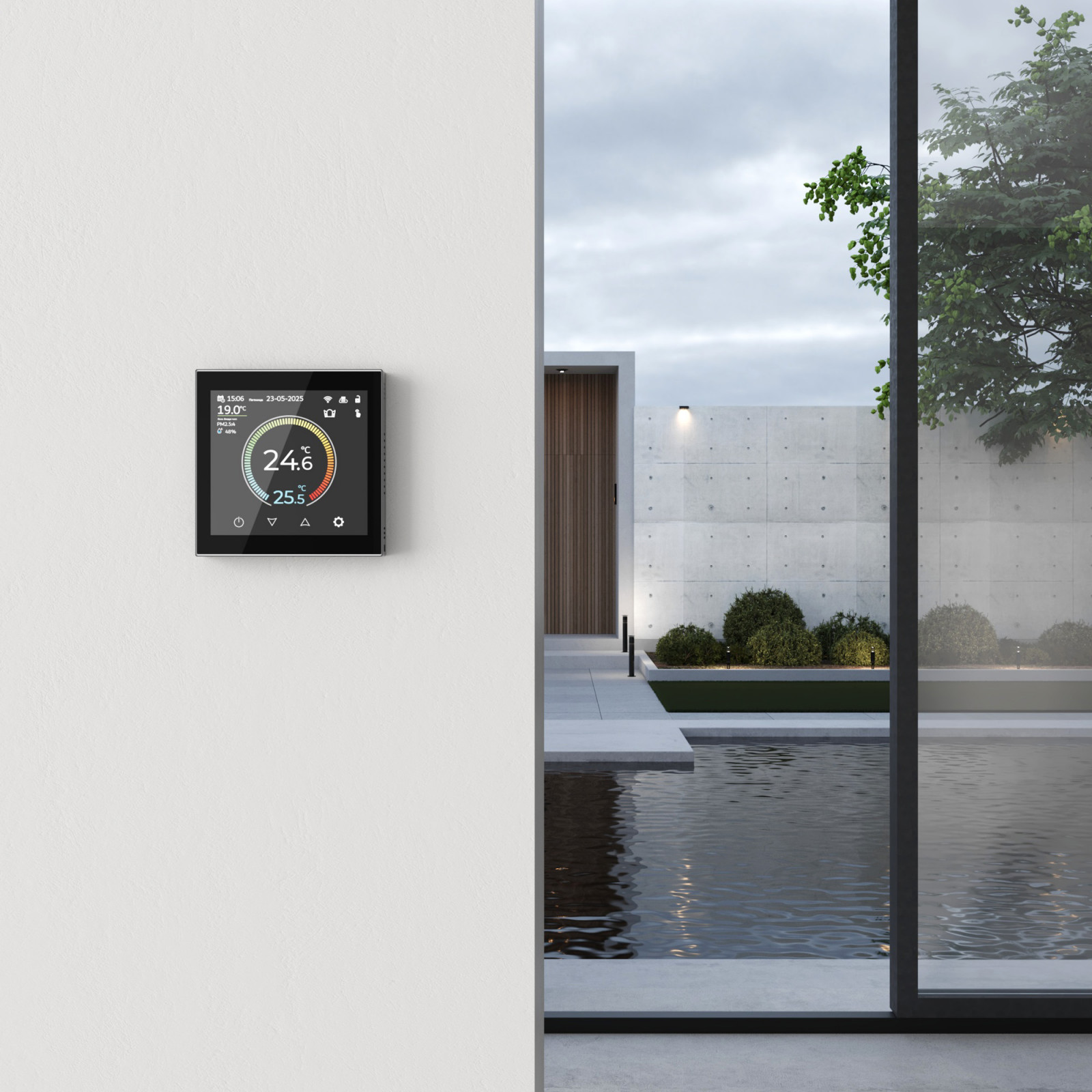 Новинка для умного дома — стильный терморегулятор Werkel с сенсорным экраном