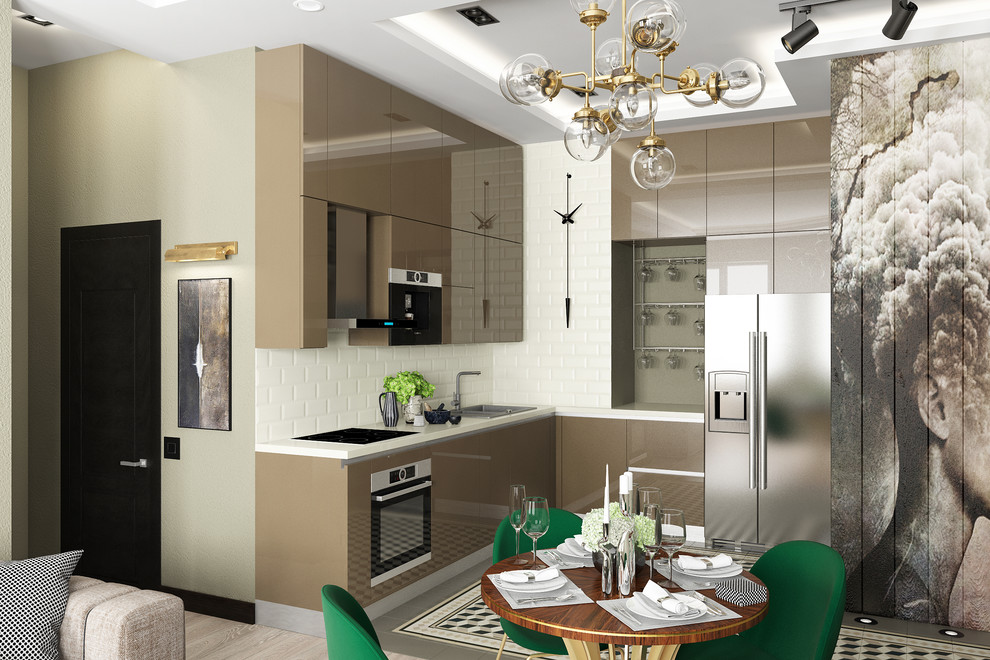 Гостиная-кухня для молодого мужчины