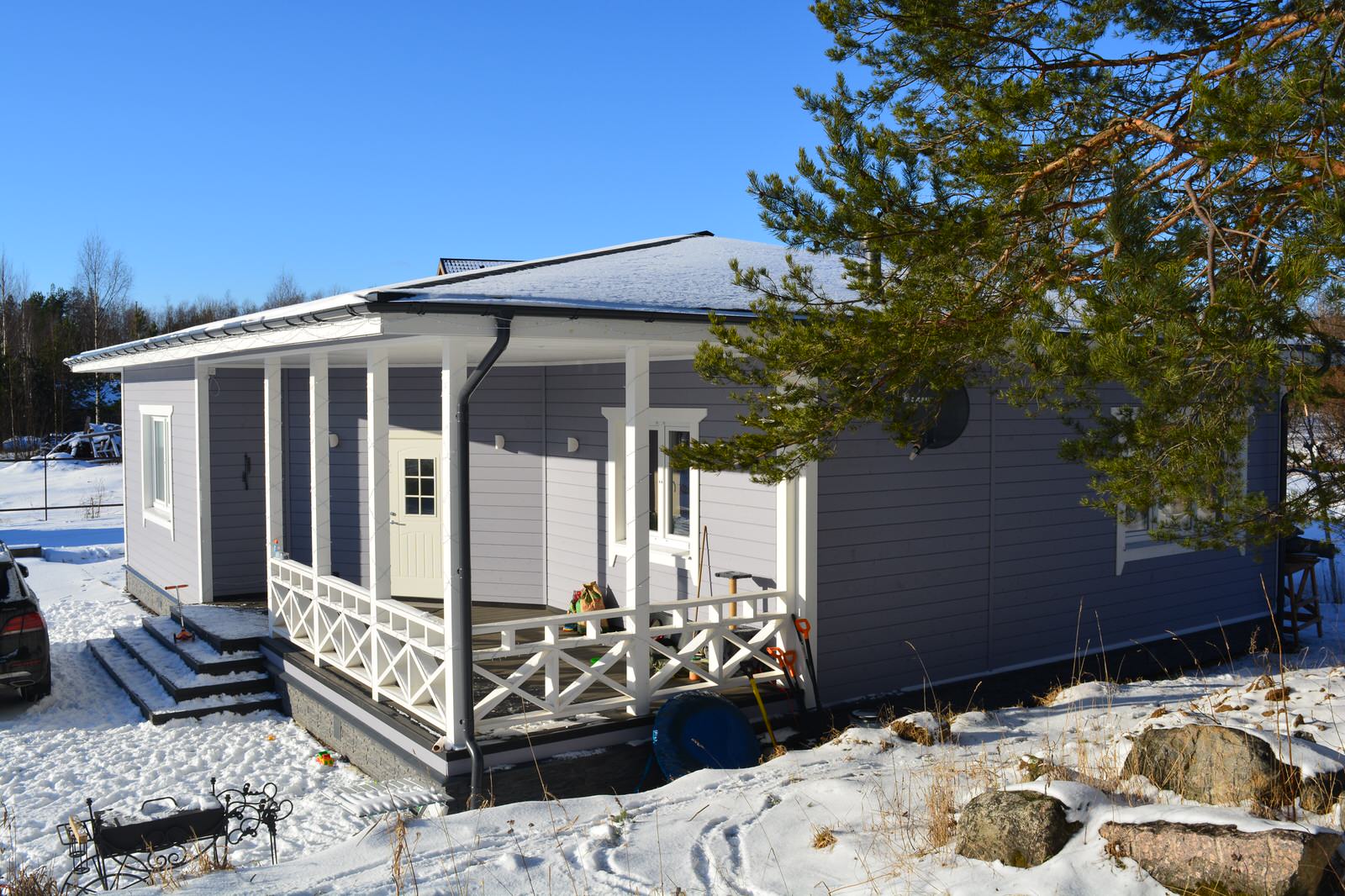 Одноэтажный загородный дом