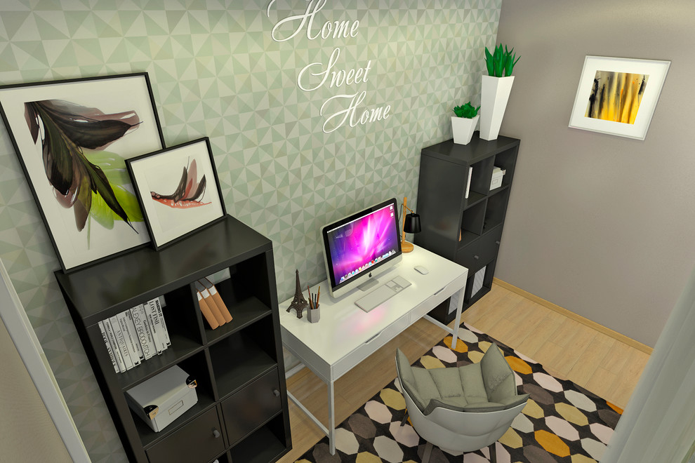 Дизайн интерьера однокомнатной студии в ЖК "Гринвуд"