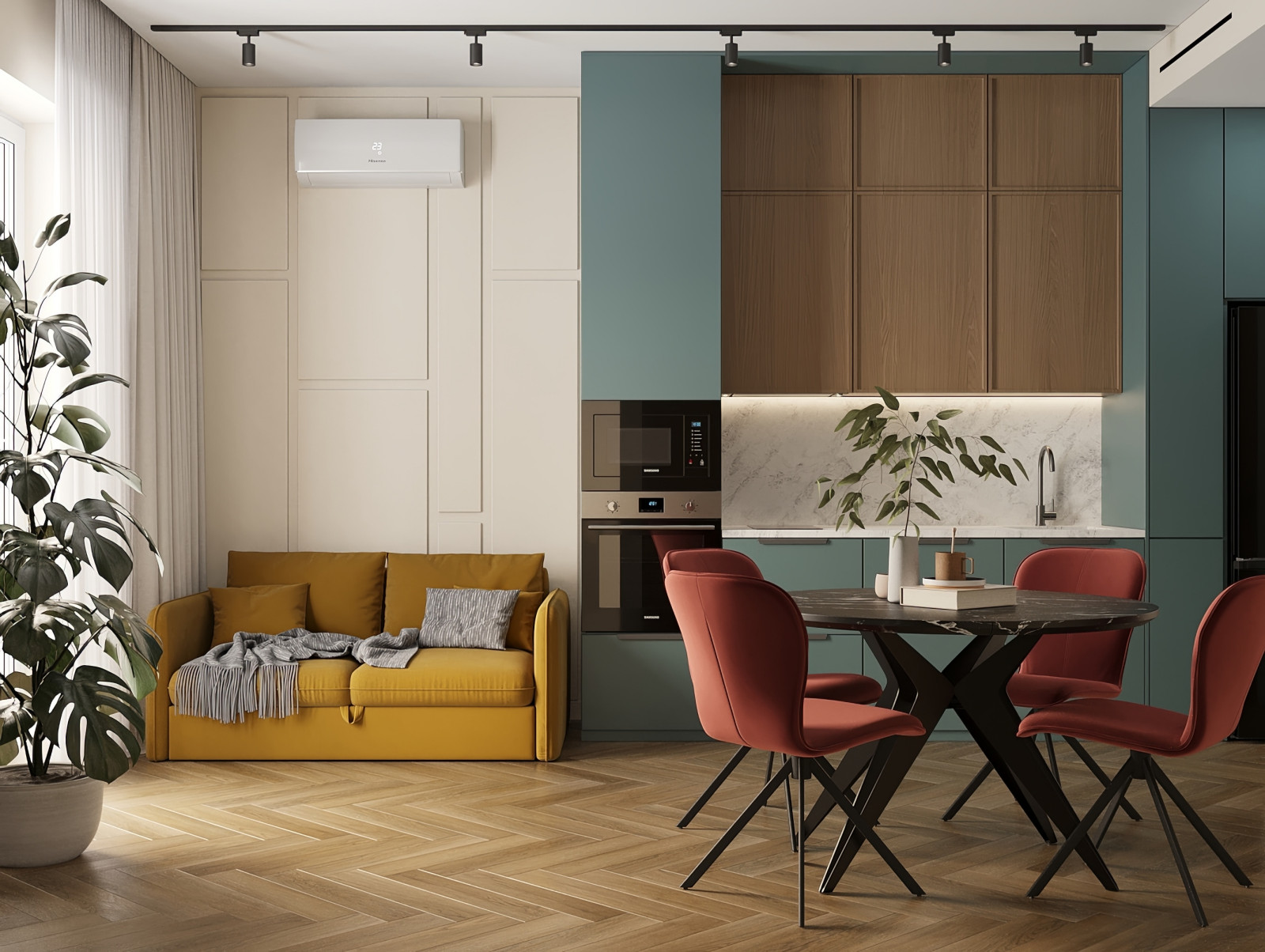 Яркая и свежая квартира в Москве