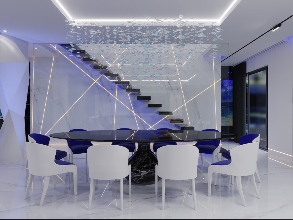 Интерьер в теме Айсберг