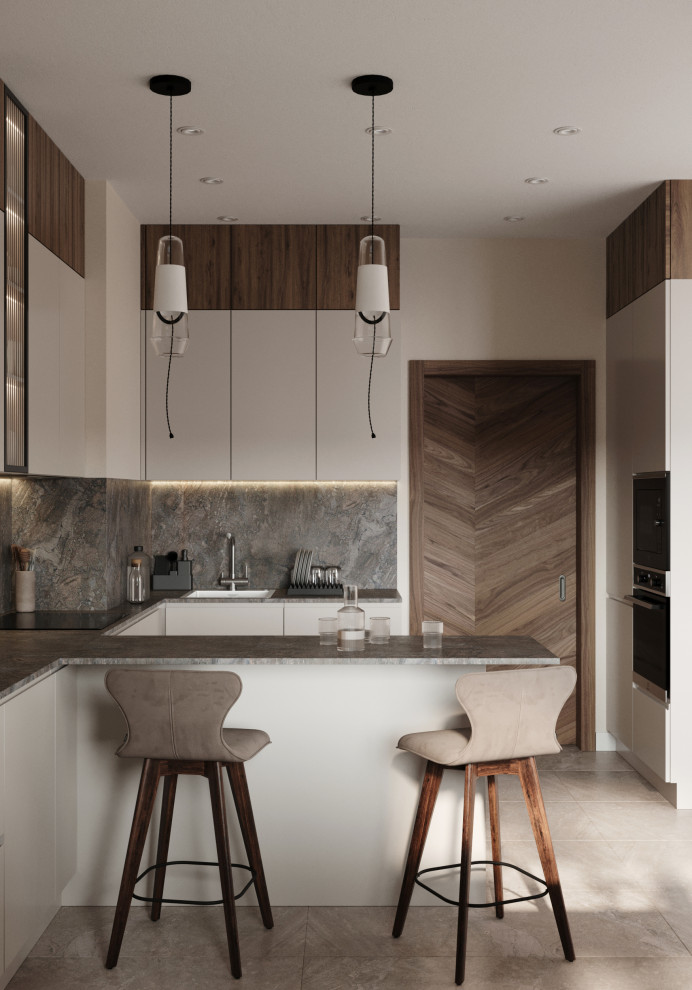 Обложка проекта: Кухня в квартире на набережной Адмирала Лазарева