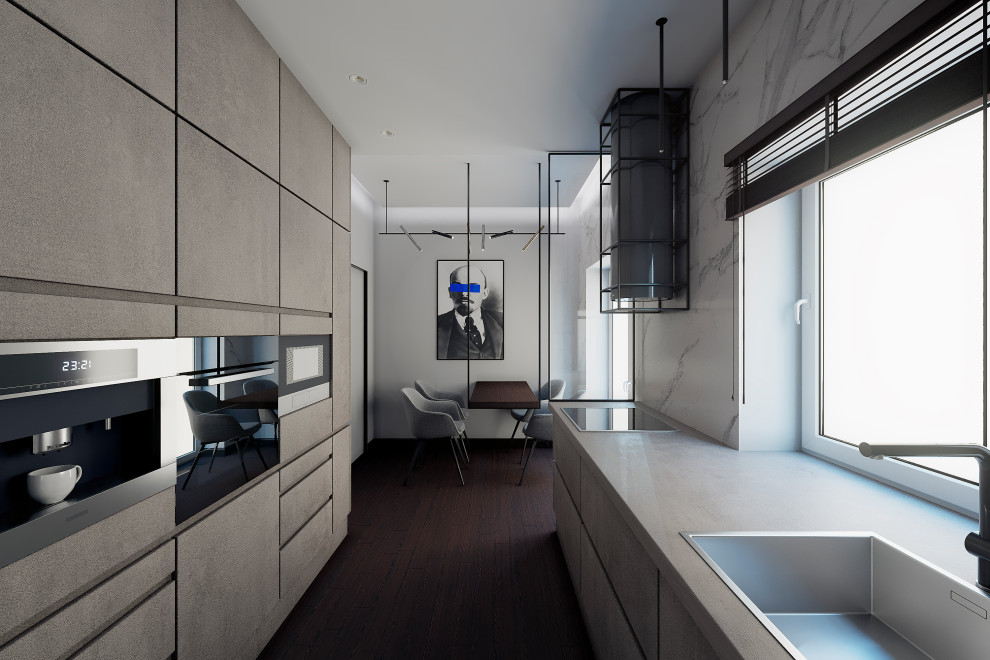 kitchen with hanging table