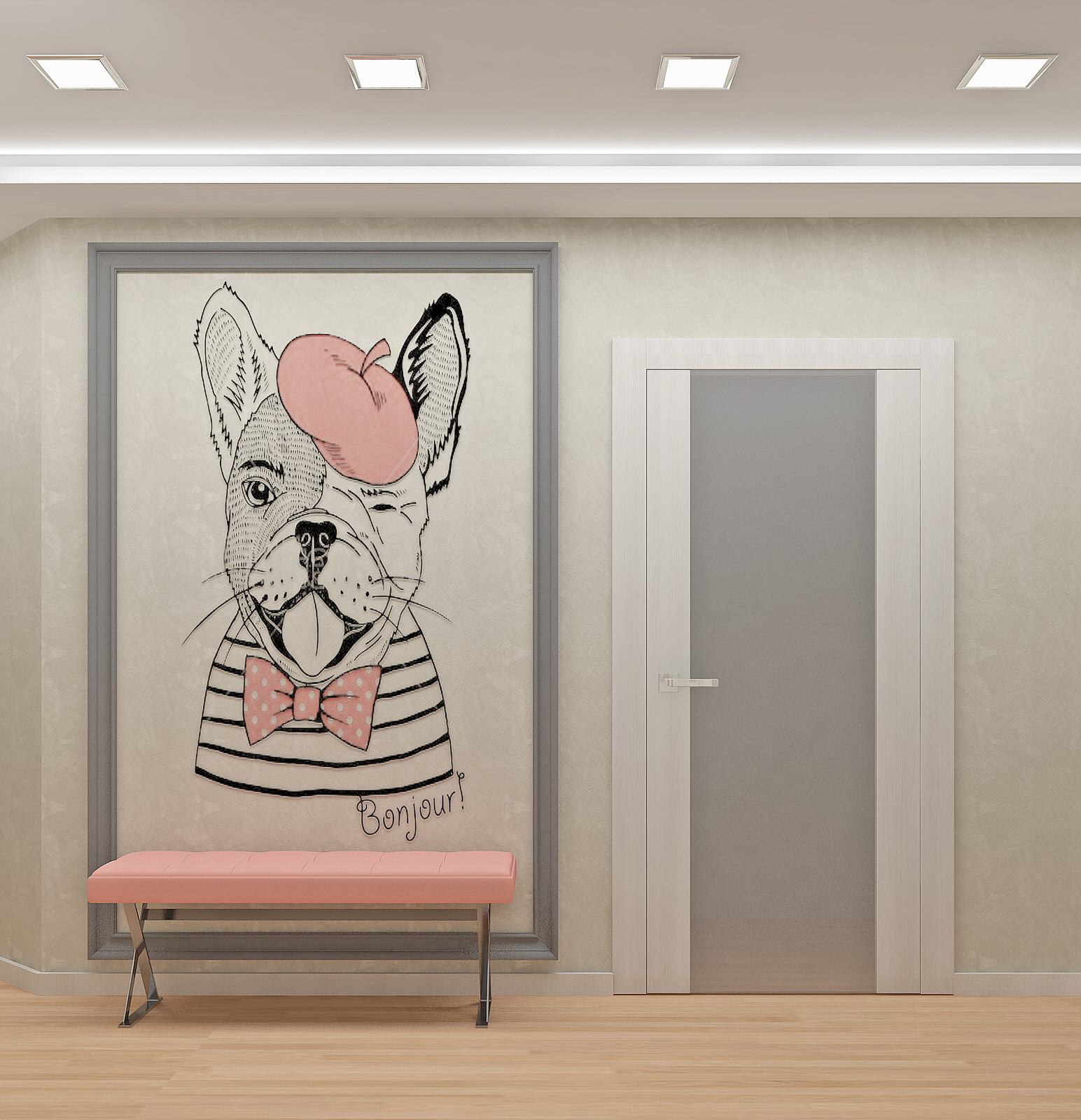 Дизайн двухкомнатной квартиры в Уфе «BONJOUR»