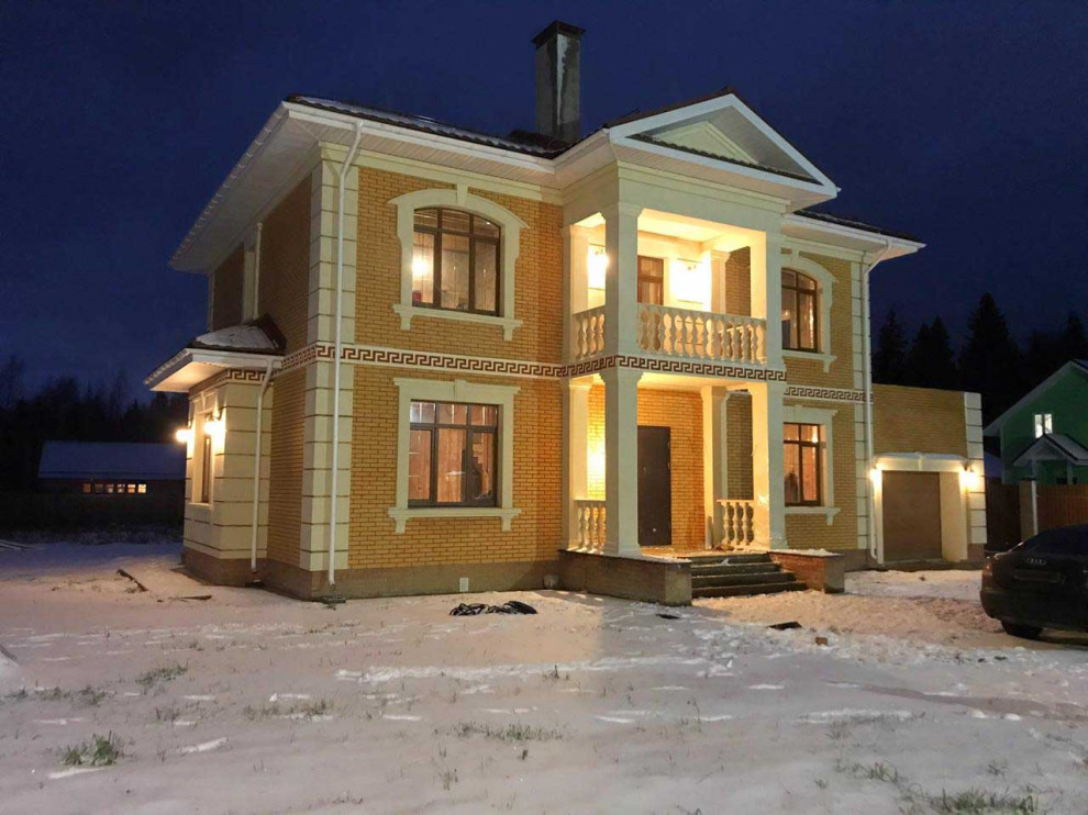 Строительство дома в классическом стиле в усадьбе Мураново