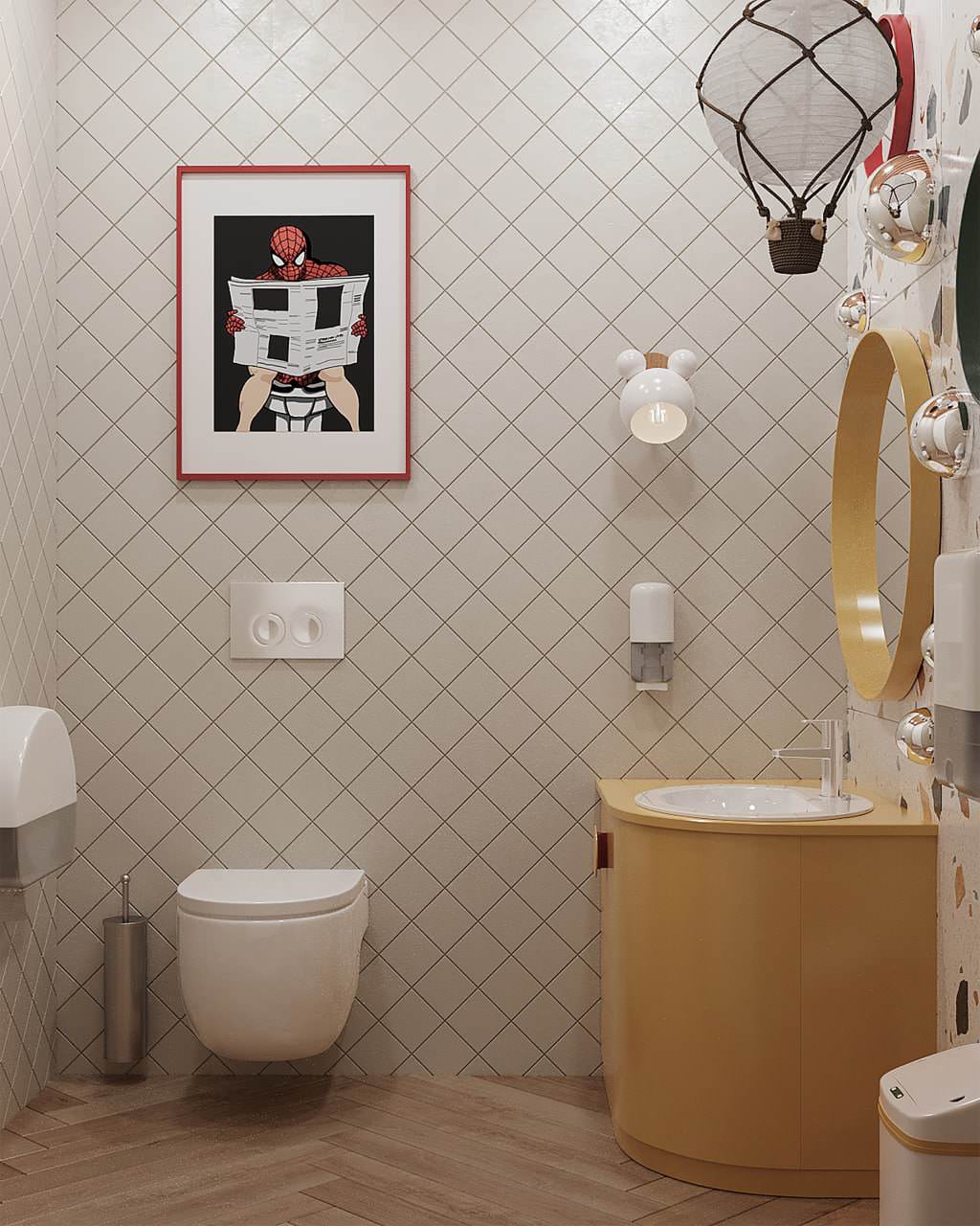 Детская комната с санузлом в Бизнес Центре