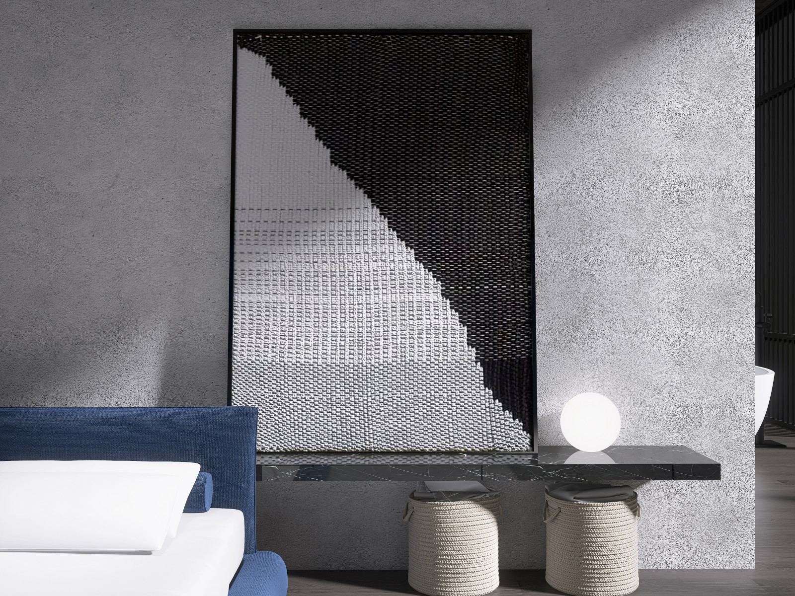 Спальня с атмосферой спокойствия интерьер мастер блока спальни с ванной