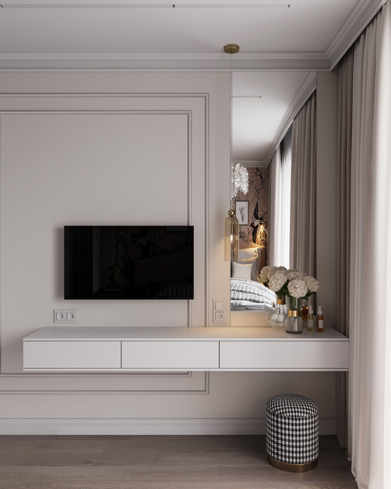 Спальня в пудровом цвете — Коллекция Botanica