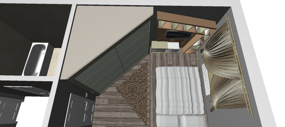 Спальня для молодой пары