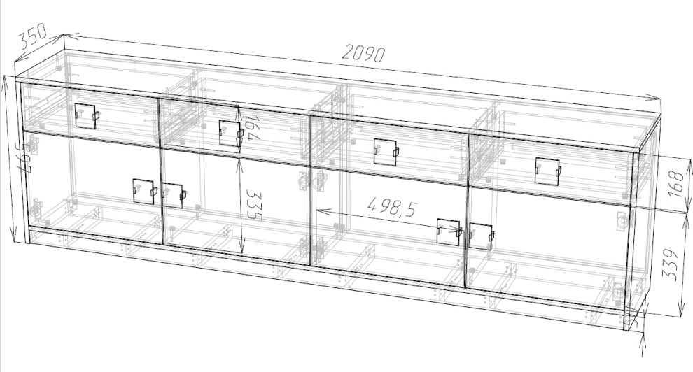 Эскиз детской. ТВ тумба.